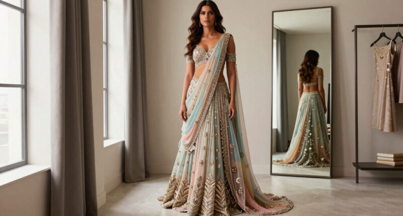Priyanka Chopra Jonas’s Amit Aggarwal Gown Reimagines a 20-Year-Old Chikan Sari