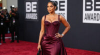 Teyana Taylor Wows in Bold Burgundy Gown at the 2026 BET Awards