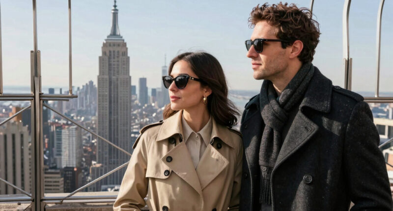 Couple On Empire State Building
