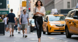 Hold Up—Did Zendaya Really Just Wear Leather Cigarette Pants In NYC's 85º Heat?