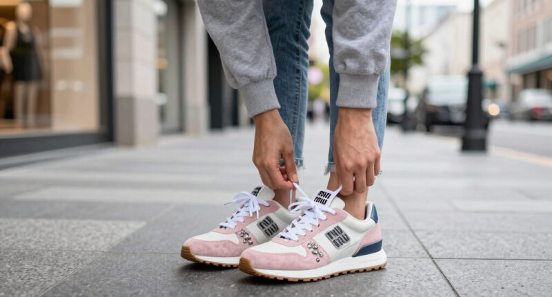 New Balance’s Miu Miu-Flavored Sneaker Gets Serious