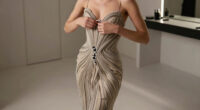 Zendaya Is Goddess-Like in This Sculpted, Beaded, Fantastic Schiaparelli Gown