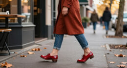 6 Ways To Wear Red Shoes With Jeans, Skirts And Trousers This Autumn