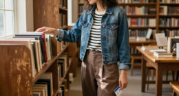 A Good Book, A Library Card, And This New Madewell Collab Unlock A Stylish Fall Wardrobe
