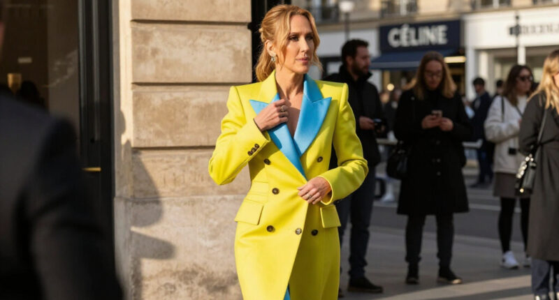 Céline Dion Embraces The Spring 2027 Season With A Straight-Off-the-Runway Deconstructed Givenchy Suit
